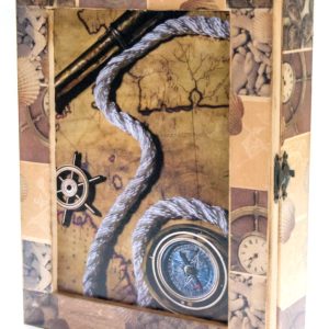 Ключниця "Морська" масив дерева (25,5 х19, 5х5, 5 см.)
