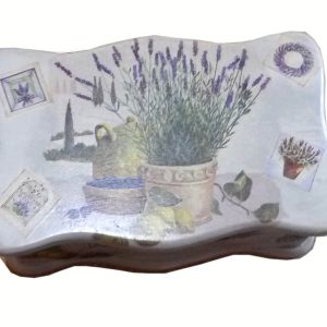Скринька для чайних пакетів "Лаванда" (26 * 15см.) Вільха