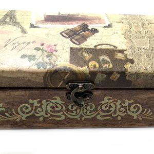 Скринька "Подорож до Парижа" (21х10,5х9 см) масив дерева