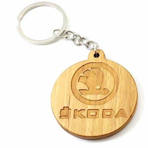 Екобрелок "Skoda" вільха покритий олією та бджолиним воском