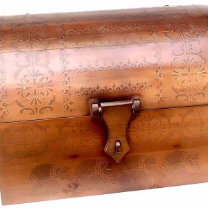 Скриня з масиву дерева "Слони" коричнева (60х40х45 см)A