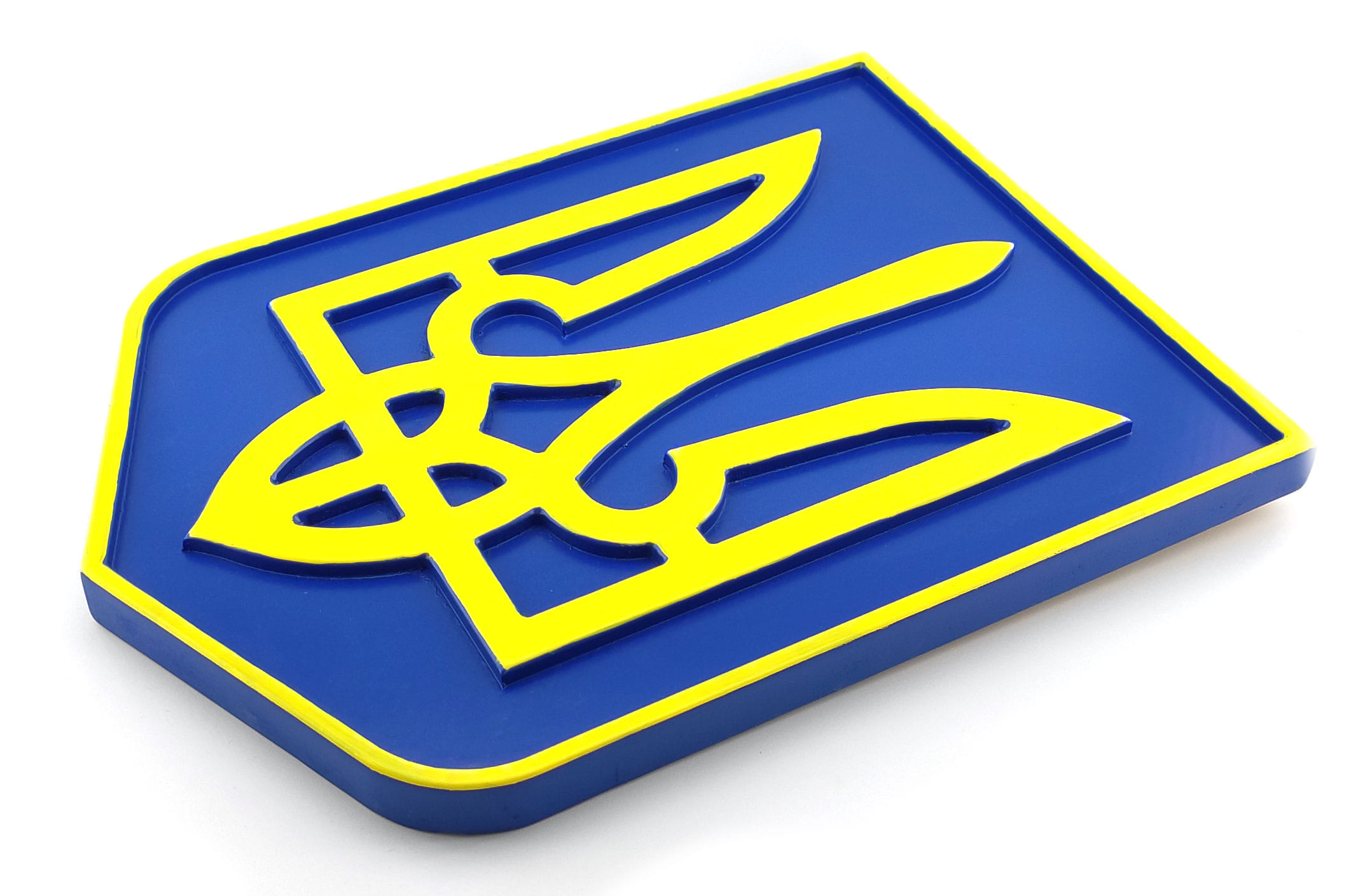 Панно "Герб України" (39х28х2, 4см), з натурального дерева, різьблене, покрите лаком, емаллю - Зображення 2