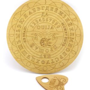 Спіритична дошка OUIJA "Кругла" світла (d=36,5см×0,8см)