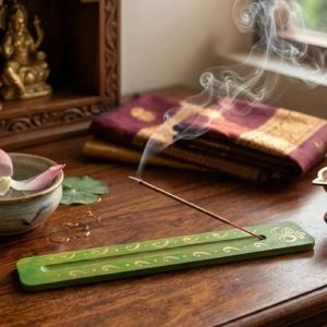Підставка під пахощі "Ківі", з малюнком (26х4х0, 7 см), масив дерева