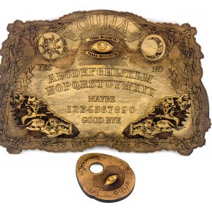 Спіритична дошка OUIJA "Антична" англійською мовою (49,5×29×0,8см), указка з лупою