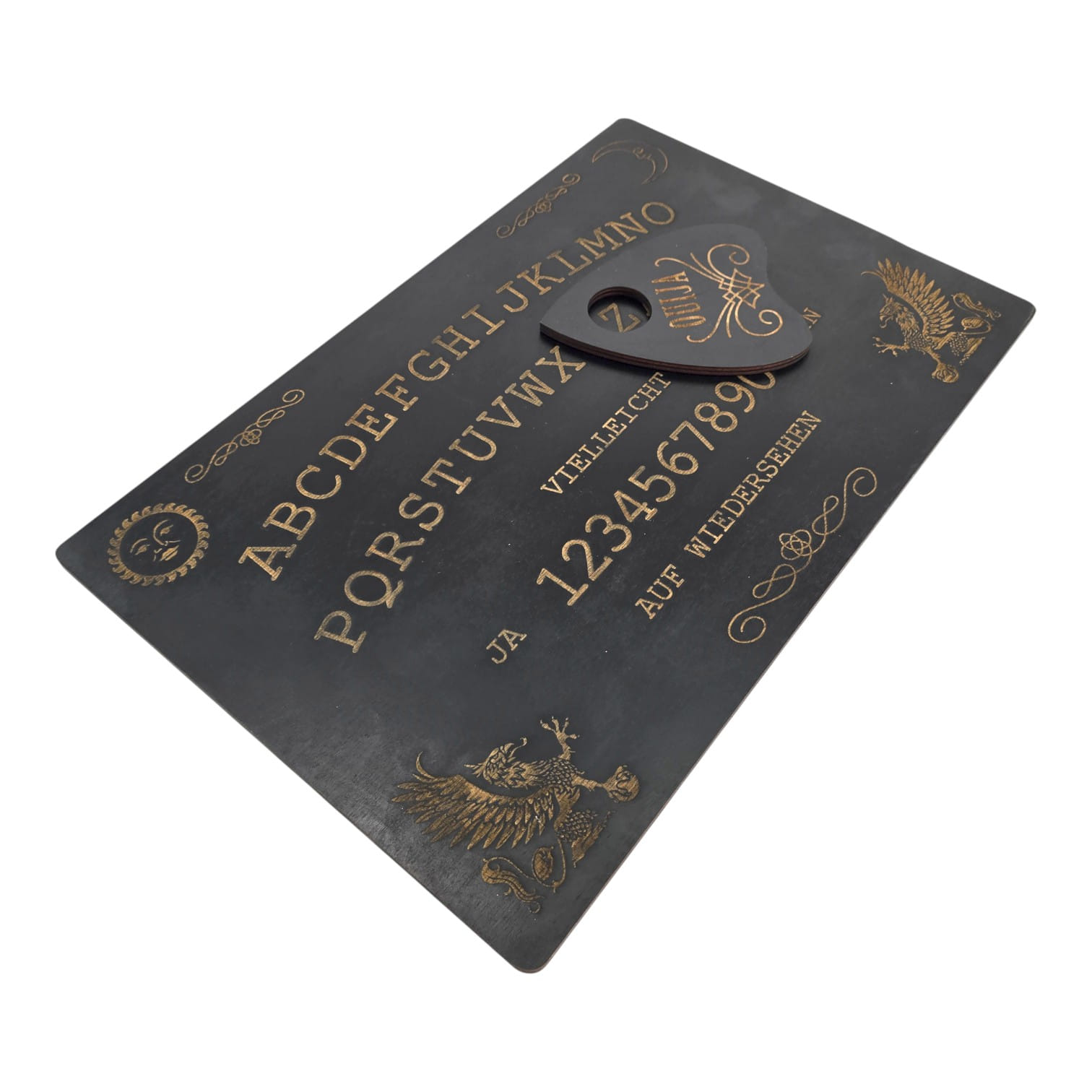 Спіритична дошка OUIJA, німецькою мовою, темна (44,5×29×0,8см) - Зображення 4