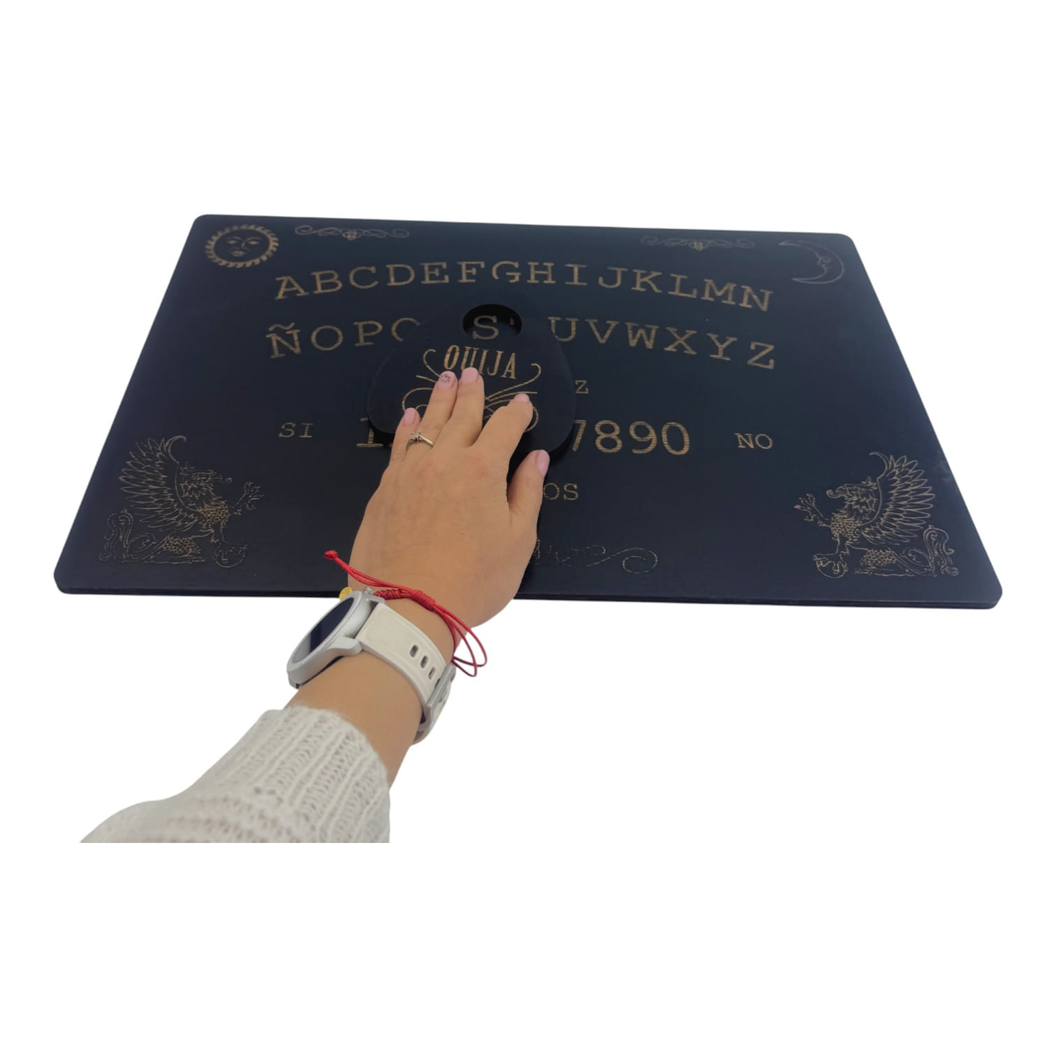 Спіритична дошка OUIJA, темна, іспанською мовою (44,5×29×0,8см). - Зображення 3